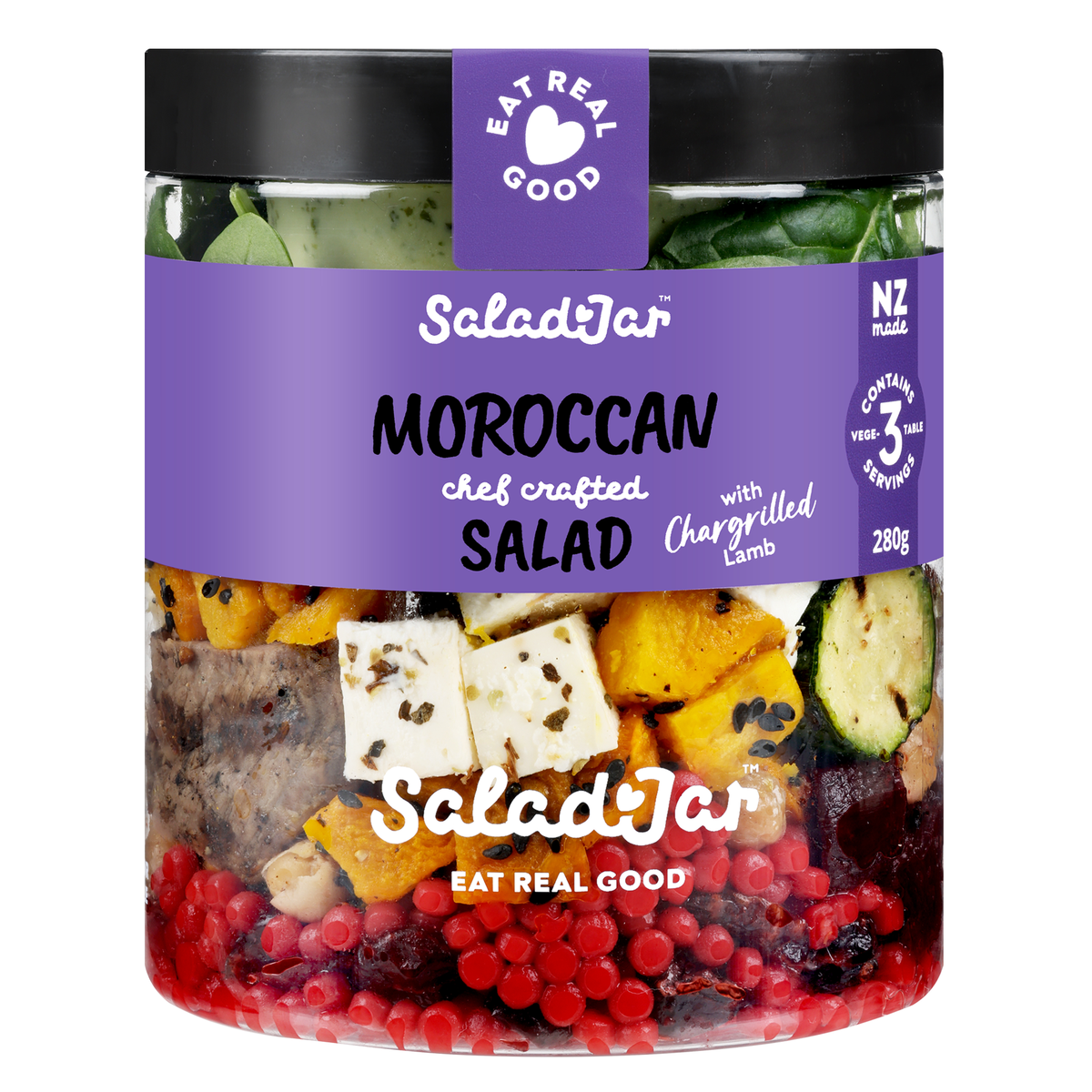 Moroccan salad with chargrilled lamb
